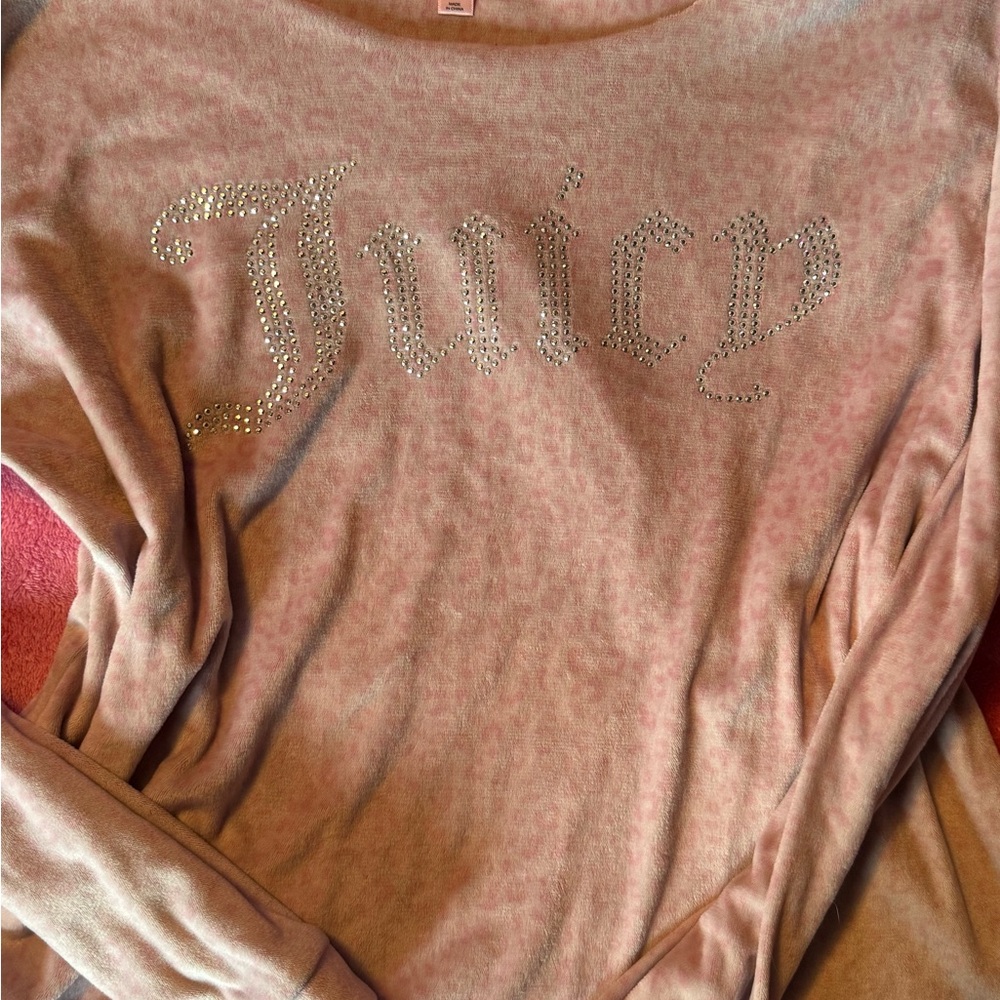 Juicy Couture Blush Rhinestone Embellished Top